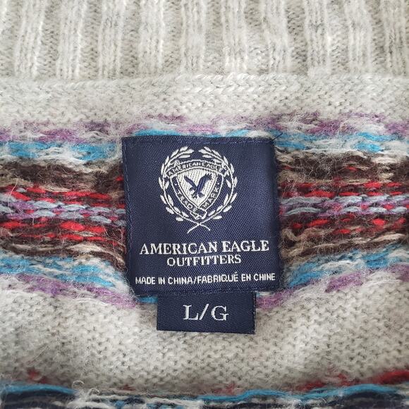 Abercrombie & Fitch Cute Seasonal Wool Super Soft Christmas Sweater Size Large - Picture 6 of 6